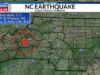 Два землетрясения震потрясли западную Северную Каролину