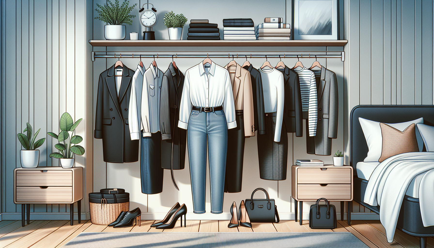 Как составить капсульный гардероб из 10 вещей?